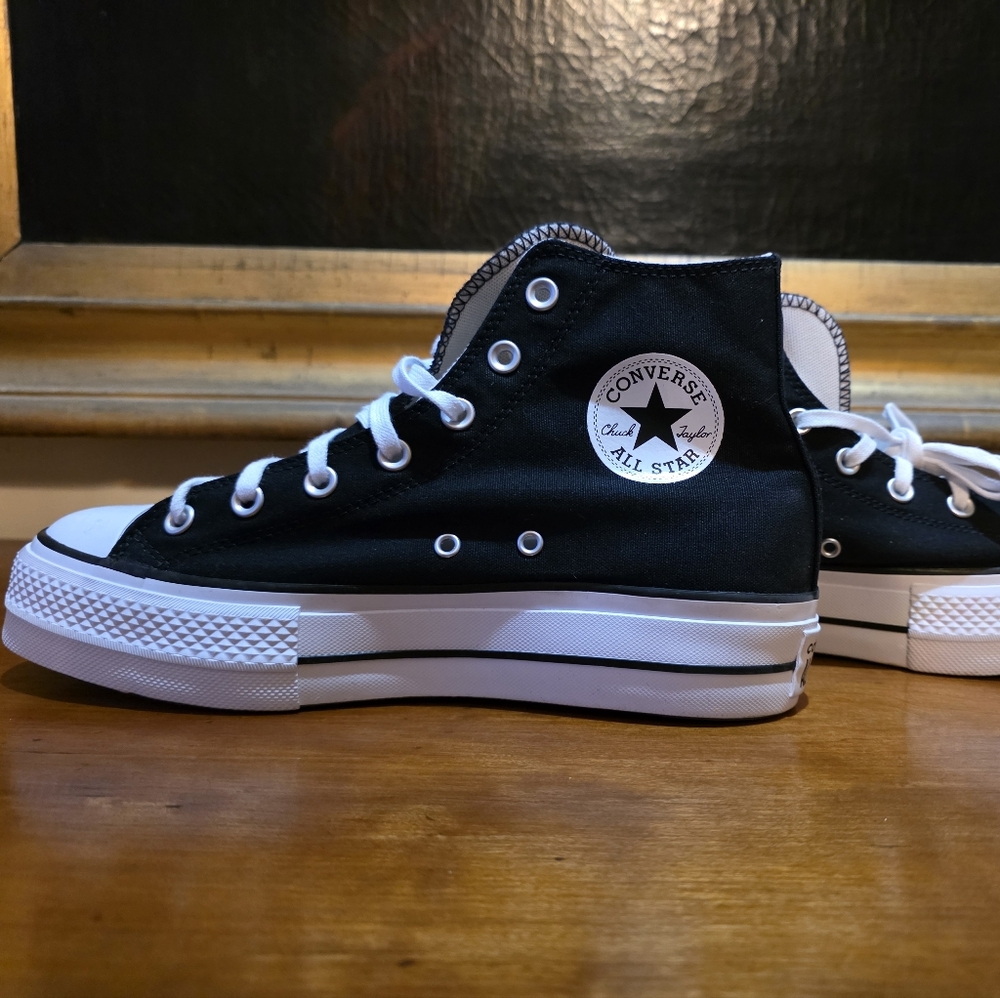 Converse Black White High-Top Sneakers NWT